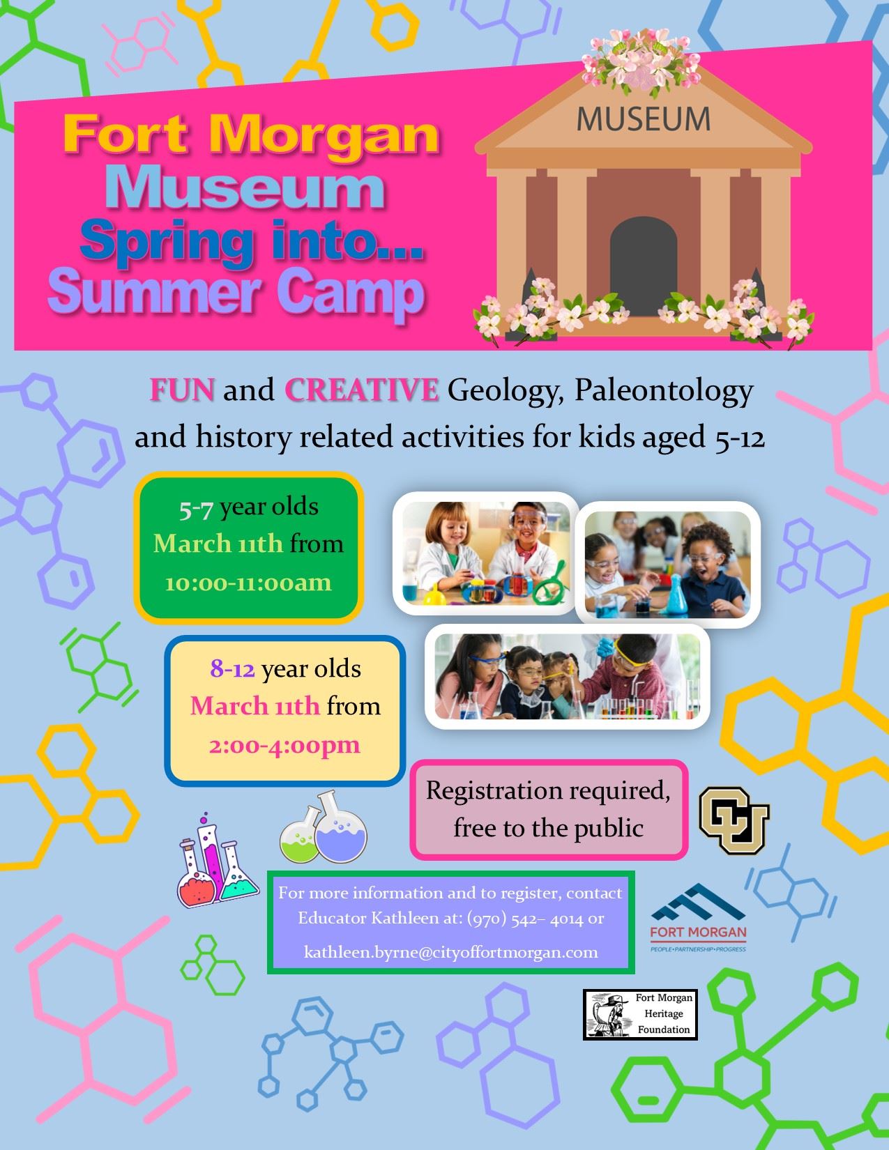 2026 Spring into Summer Camp flier